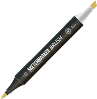 

Маркер перманентный Sketchmarker, Brush Двусторонний Y102 / SMB-Y102