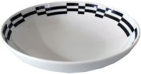 Тарелка столовая глубокая Thun 1794 Tom Черно-белые полоски / ТОМ0001 (20см) - 
