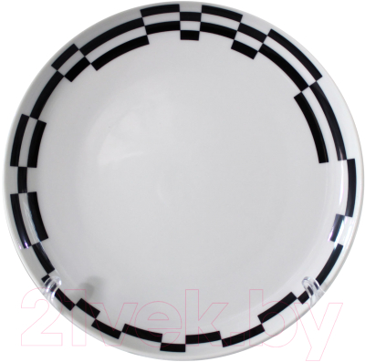 Тарелка столовая глубокая Thun 1794 Tom Черно-белые полоски / ТОМ0001 (20см)