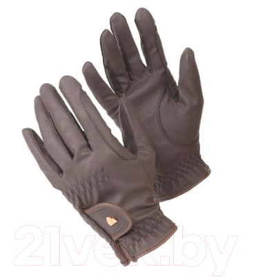 Перчатки для верховой езды Aubrion Training / 1076 (S, коричневый)