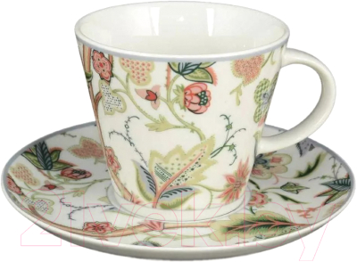 Чашка с блюдцем Thun 1794 Tom Экзотические цветы / ТОМ0018