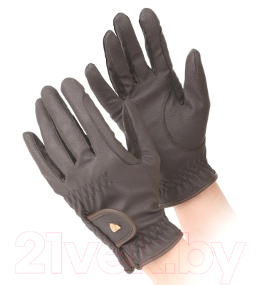 Перчатки для верховой езды Aubrion Training / 1076 (L, коричневый)