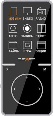 MP3-плеер Texet T-47 (8Gb, черный) - общий вид