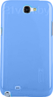 Чехол-накладка Nillkin Multi-Color Blue (для Samsung Galaxy Note2/N7100) - общий вид на телефоне