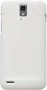 Чехол-накладка Nillkin Super Frosted White (для Huawei Ascend D1/U9500) - общий вид на телефоне