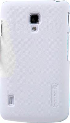 Чехол-накладка Nillkin Super Frosted White (для LG Optimus L7 II/P715) - общий вид на телефоне