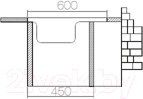 Мойка кухонная Asil AS50 60x50 (0.4мм, правая)