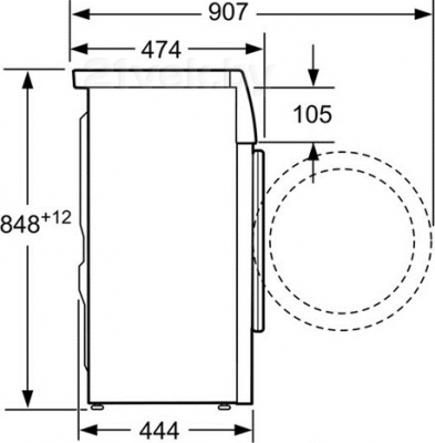 Стиральная машина Bosch WLK24247OE - схема