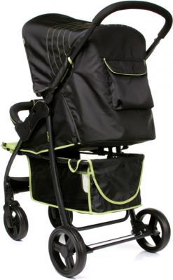 Детская прогулочная коляска 4Baby Rapid (зеленый) - вид сзади 