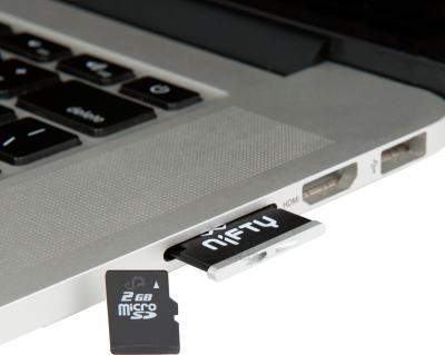 Картридер The Nifty MiniDrive Macbook Air (Silver) - в MacBook
