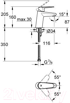 Смеситель GROHE Eurodisc Cosmopolitan 32469002