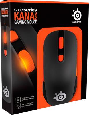 Мышь SteelSeries Kana v2 Black (62261) - в упаковке