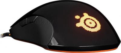Мышь SteelSeries Sensei RAW Heat Orange (62163) - вид сзади