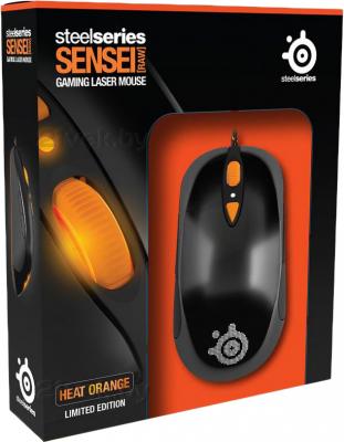Мышь SteelSeries Sensei RAW Heat Orange (62163) - вид в упаковке