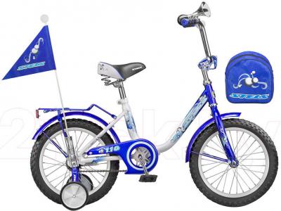 Детский велосипед STELS Pilot 110 (16, Blue-White) - общий вид