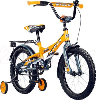 Детский велосипед STELS Pilot 140 (16, Orange-Gray) - общий вид
