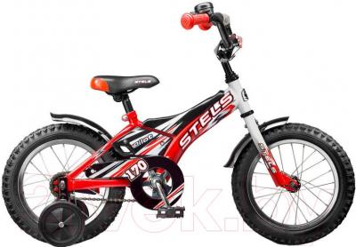Детский велосипед STELS Pilot 170 (16, White-Red) - общий вид
