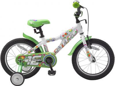 Детский велосипед STELS Pilot 180 (16, White-Green) - общий вид