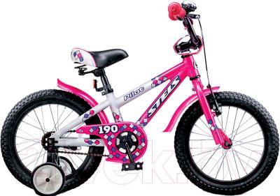 Детский велосипед STELS Pilot 190 (16, Pink-White) - общий вид