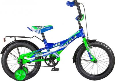 Детский велосипед STELS Pilot 140 (18, Blue-Green) - общий вид