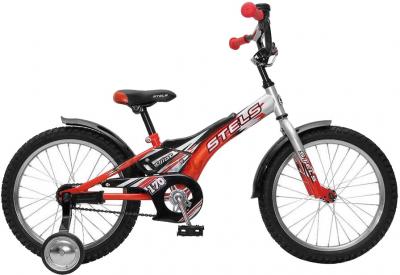 Детский велосипед STELS Pilot 170 (18, серебристо-красный) - общий вид