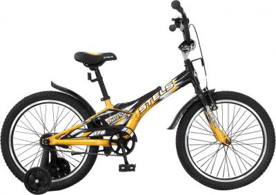 Детский велосипед STELS Pilot 170 (18, Black-Gold) - общий вид