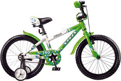Детский велосипед STELS Pilot 190 (18, Green-White) - общий вид
