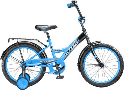 Детский велосипед STELS Talisman Black 18 (Blue) - общий вид