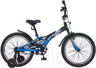 Детский велосипед STELS Pilot 170 (20, Black-Blue) - общий вид