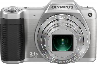 Компактный фотоаппарат Olympus SZ-15 (серебристый) - вид спереди