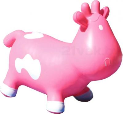 Игрушка-прыгун KidzzFarm Коровка Бетси (розовая с белым) - общий вид