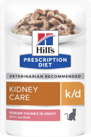 Влажный корм для кошек Hill's Prescription Diet k/d Feline with Salmon (85г) - 