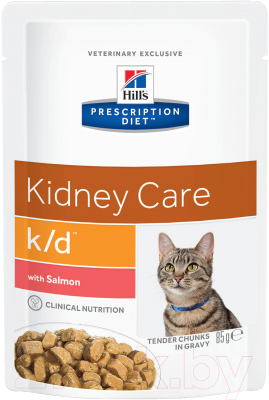 

Корм для кошек Hill's, Prescription Diet k/d Feline with Salmon