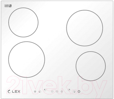 Электрическая варочная панель Lex EVH 640 WH / CHYO000183