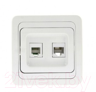 

Розетка EKF, Лондон RJ-45+Phone