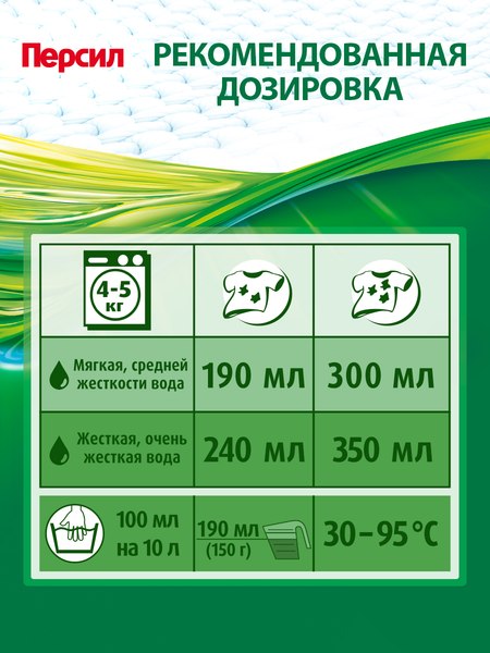 Стиральный порошок Персил 360° Complete Solution Color Свежесть от Vernel (4.5кг)