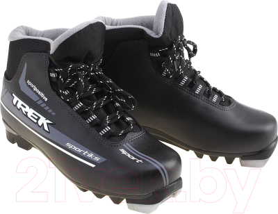 Ботинки для беговых лыж TREK Sportiks NNN (черный/серый, р-р 46)
