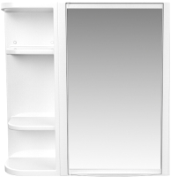 Шкаф с зеркалом для ванной Berossi Hilton Universal НВ 33401000 (снежно-белый) - 