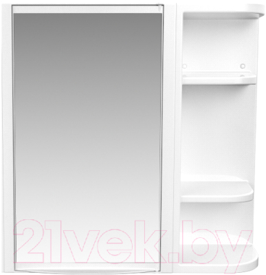 Шкаф с зеркалом для ванной Berossi Hilton Universal НВ 33401000 (снежно-белый)