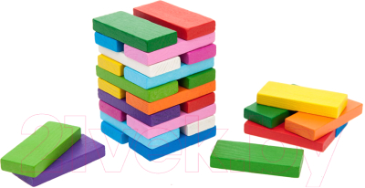 Развивающая игра Томик Кубики. Плашки цветные / 6675