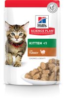 Влажный корм для кошек Hill's Science Plan Feline Kitten with Turkey (85г) - 