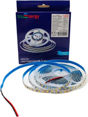 Светодиодная лента Truenergy 24V-120D 9.6W/m 4000K IP20 / 16518 (5м) - 