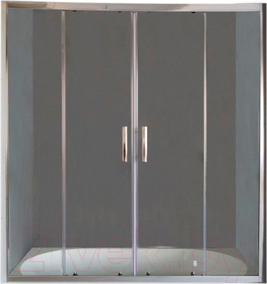 Стеклянная шторка для ванны PELICAN SSW02415