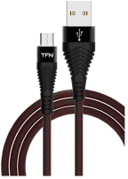 Кабель TFN TFN-CFZMICUSB1MBK (1м, черный) - 