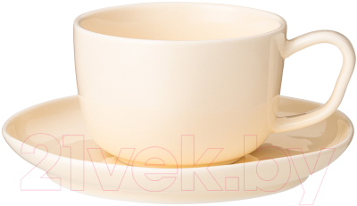 Чашка с блюдцем Lefard Trendy / 85-1840 (кремовый)
