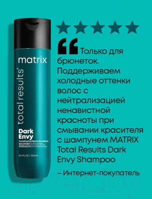 Набор косметики для волос MATRIX Total Results Dark Envy Шампунь 300 мл+Кондиционер 300мл
