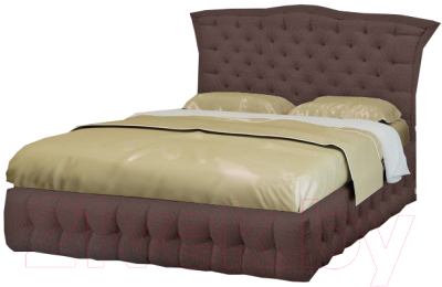Двуспальная кровать Асмана Двойная-5 160x200 (саванна корица)