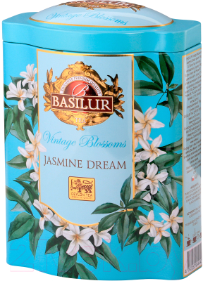 Чай листовой Basilur Винтажные цветы Жасминовая мечта черный (100г)