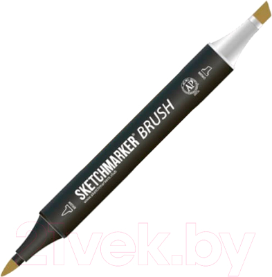 Маркер перманентный Sketchmarker Brush Двусторонний Y81 / SMB-Y81 (охра)