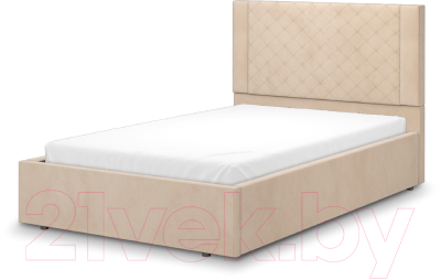 Полуторная кровать Аквилон Женева 12 М (веллюкс крем)